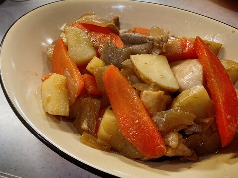 ⭐焼肉のタレで⭐ 新じゃがと鶏肉の甘辛炒め